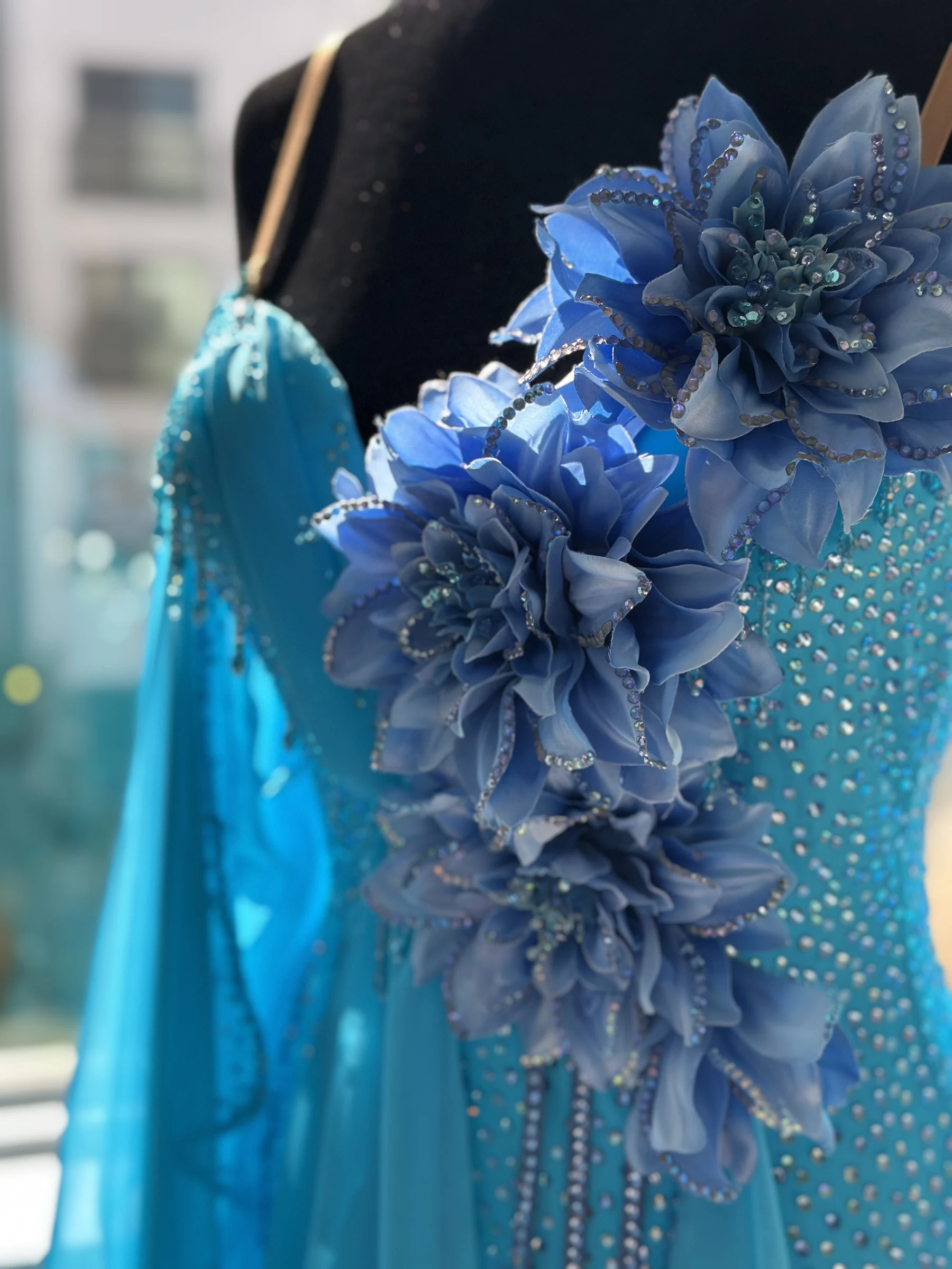 Arctic Dahlia final gown detail