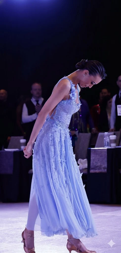 Blue Mirage gown in competition