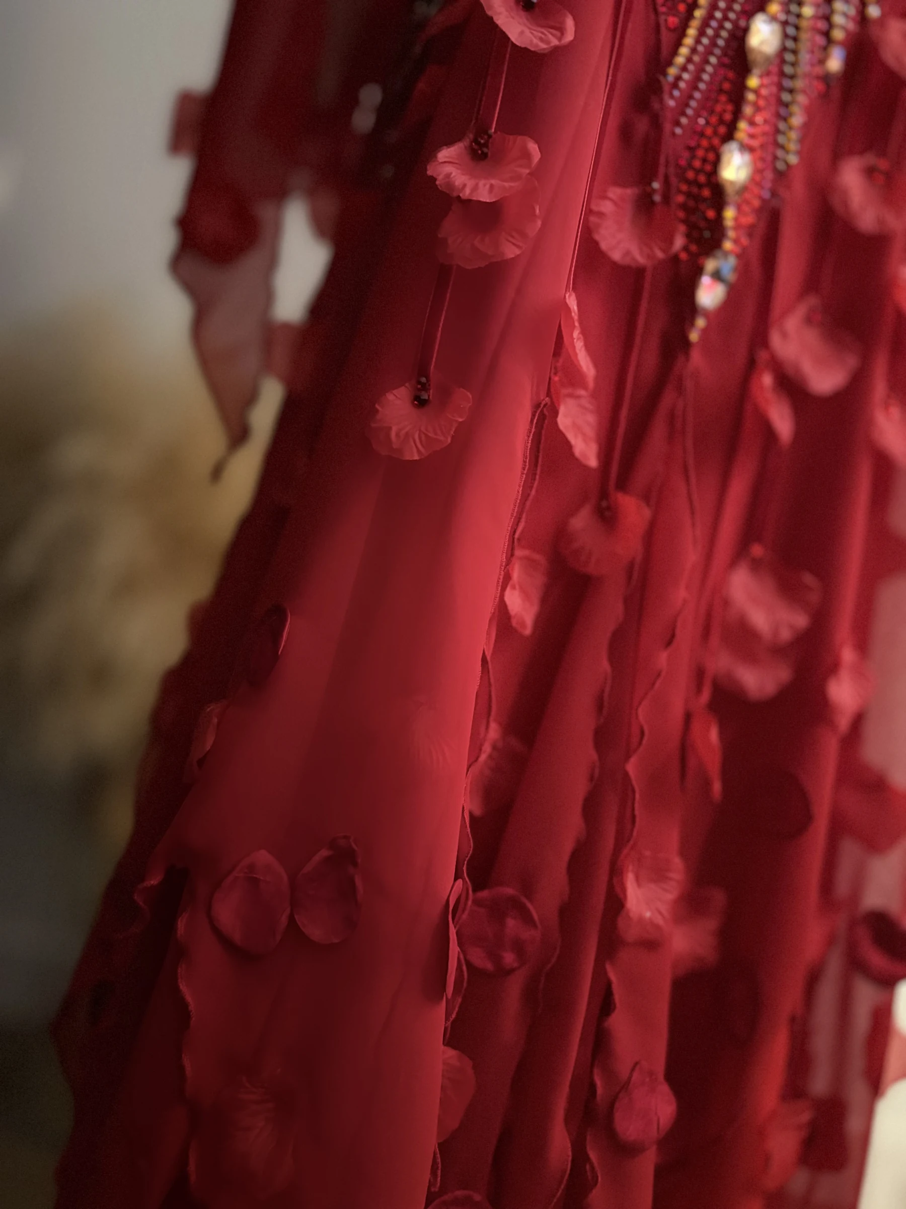 Layered crimson petals