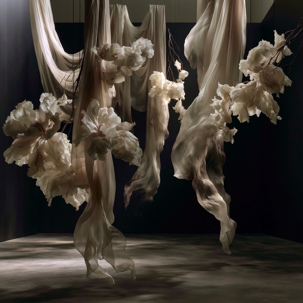 Flower collection couture gown