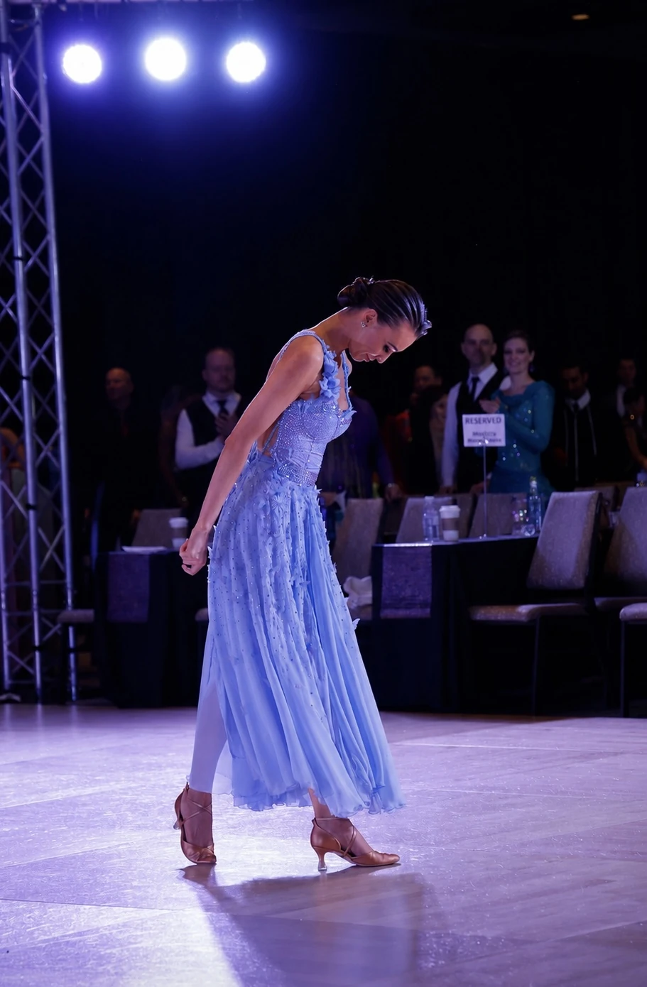 Blue Mirage gown in competition