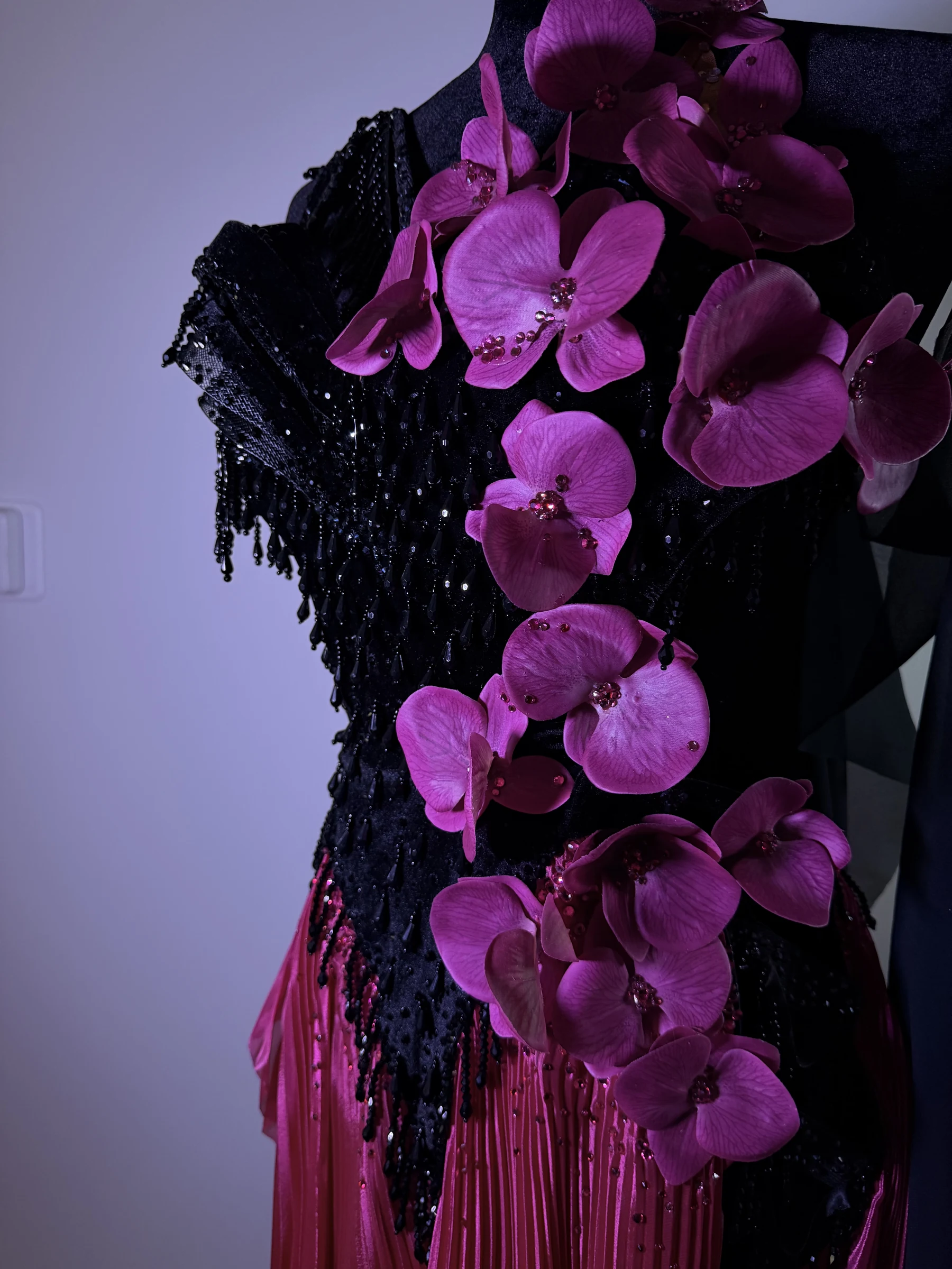 Magnetic Confidence orchid and crystal bodice