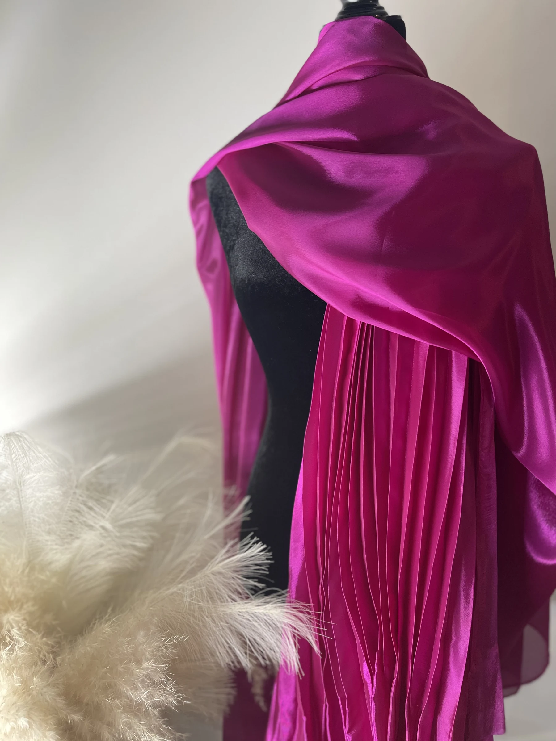 Magnetic Confidence gown taking shape on a mannequin