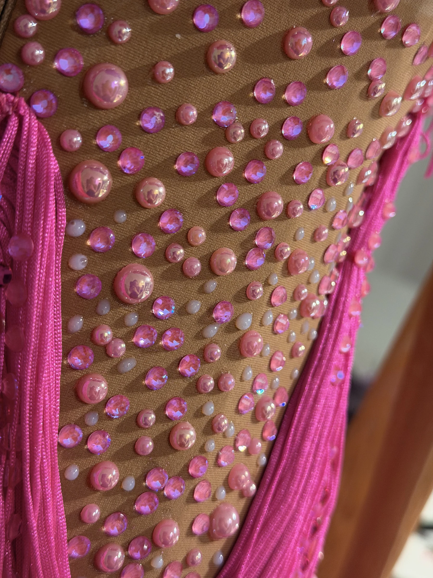 Pearl and crystal detail