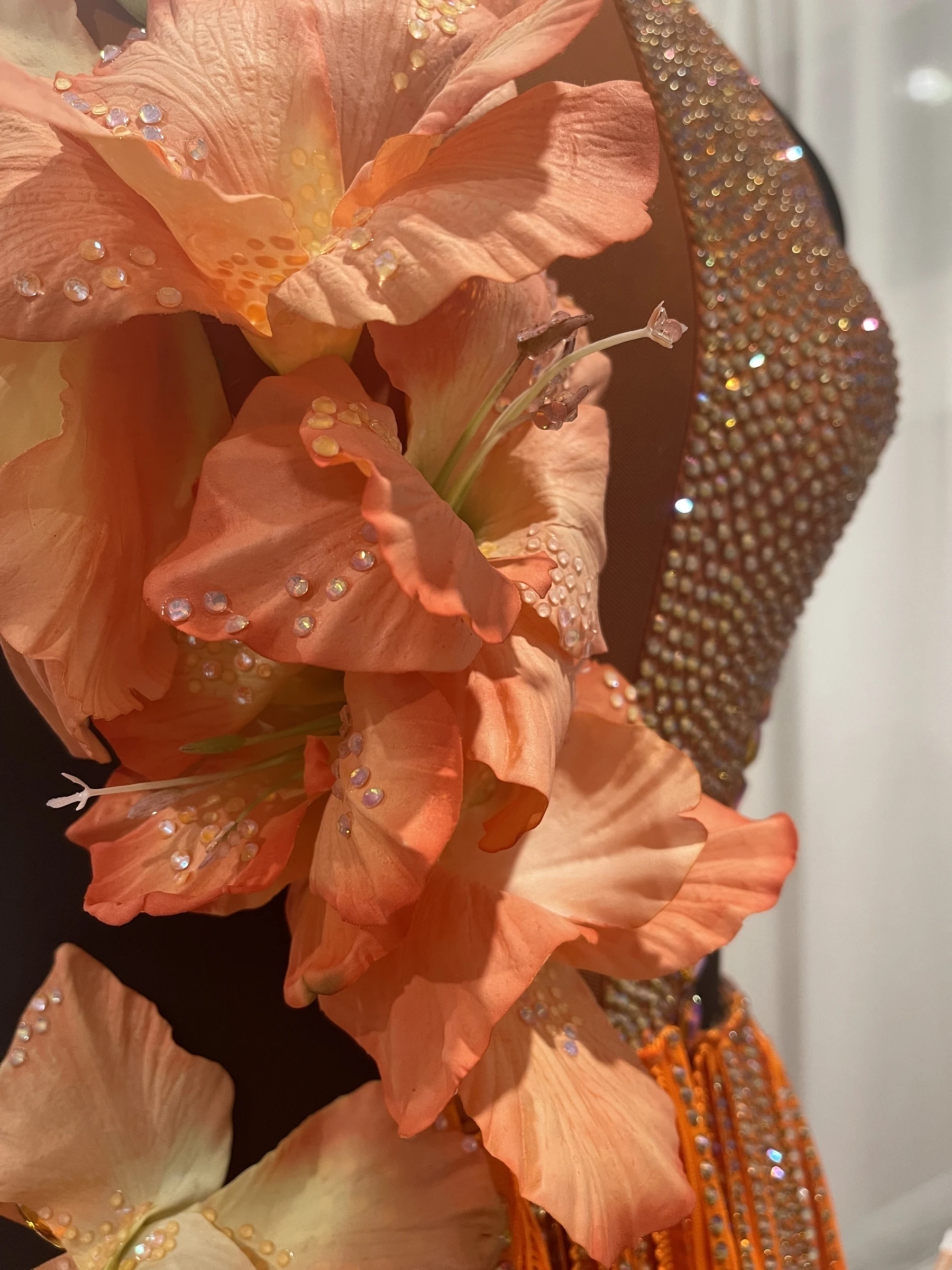Cascading floral composition on Tropical Bloom